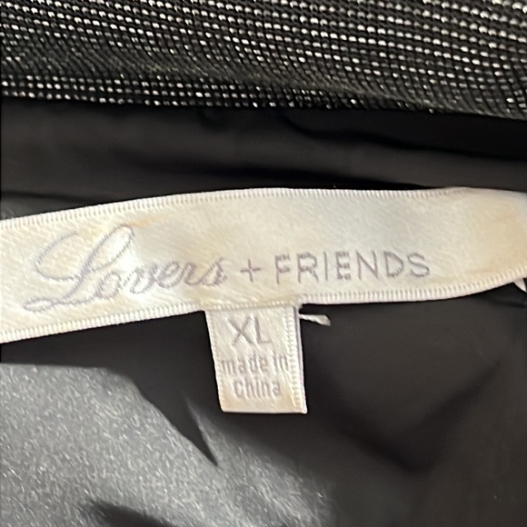 LOVERS + FRIENDS || 🔥HOST PICK🔥Silver & Black Metallic Puffer Jacket. Sz. XL - Picture 14 of 17